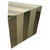 Paul Evans Style Mid-Century Modern Gold Cityscape Triangular End Side Table For Sale - Image 11 of 11