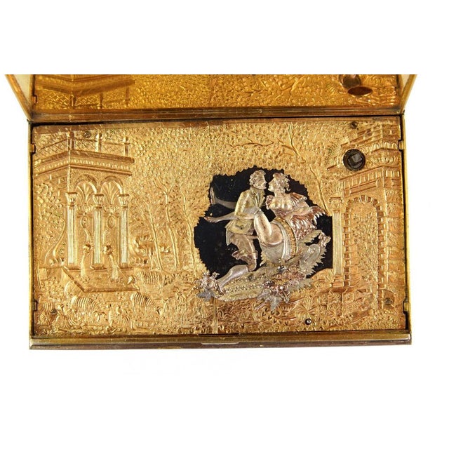 Vintage Italian Silver Musical Box, 1930s For Sale - Image 11 of 14