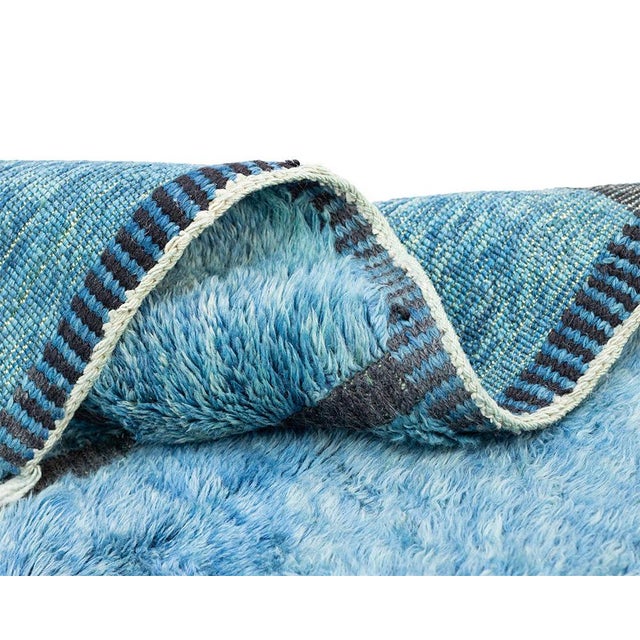 Premium Hand-Knotted Moroccan Wool Rug | 9'5'' X 6'10" | One of a Kind For Sale - Image 9 of 9