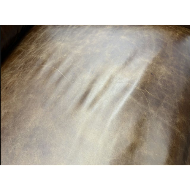 2020s Rh Maxwell Leather 2-Cushion Sofa For Sale - Image 5 of 18