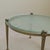 Forged Round Coffee Table with Aquamarine Glass, 1980s, in Flawless conditions. Designed 1980 to 1989 This piece is...
