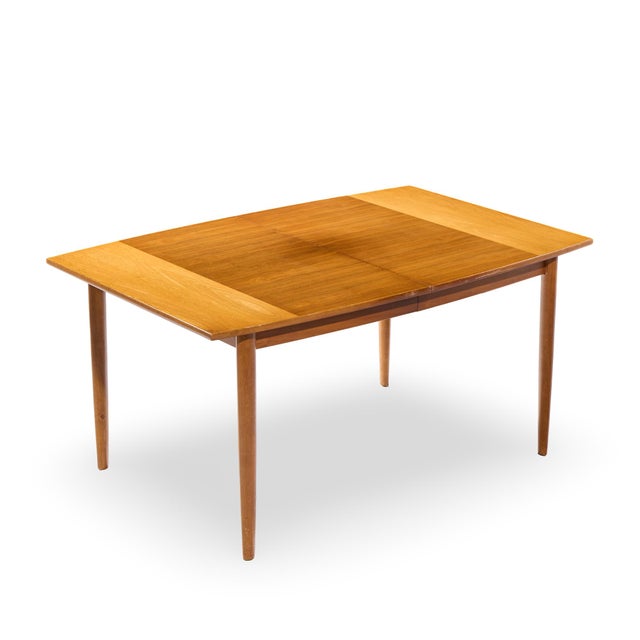 Barney Flagg for Drexel Parallel Mid Century Walnut Expanding Dining Table With 2 Leaves For Sale - Image 12 of 13