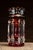 Victorian Pair of 19th Century Bohemian Ruby Glass Mantle Lusters With Prisms For Sale - Image 3 of 10