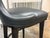 Global Views Anvil Black Leather Bar Stools, Pair For Sale - Image 10 of 12