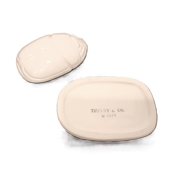1977 Tiffany and Co. White Scarab Trinket Box For Sale - Image 9 of 9