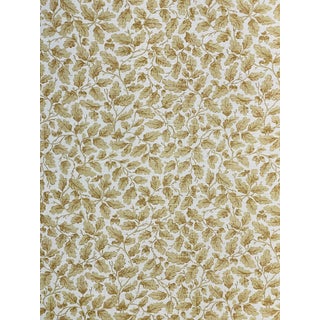 Bennison’s "English Oakleaf" Linen Print Fabric- 16 3/4 Yards For Sale
