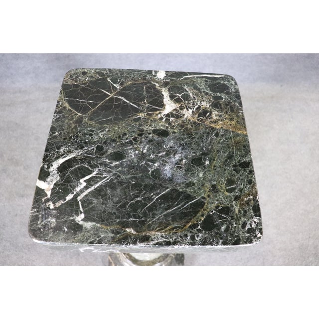 Neoclassical 20th C Sprindrel Neoclassical Column Style Marble Pedestal For Sale - Image 3 of 10