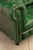 Green Chesterfield Style Green Leather Sofa For Sale - Image 8 of 16