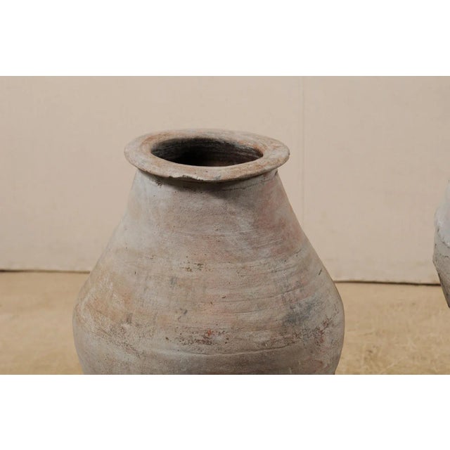 Dove Gray Pair of 19th Century Vessels on Stands - A Pair For Sale - Image 8 of 11