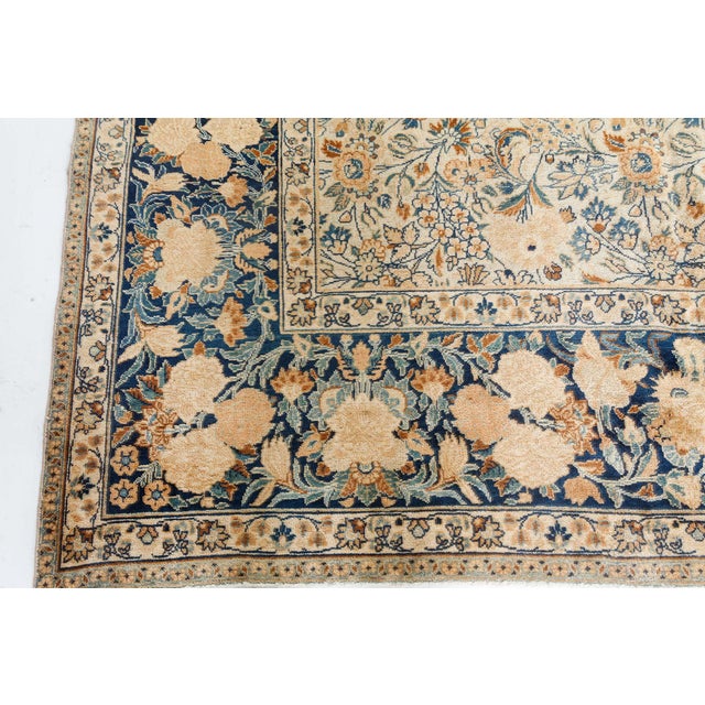Authentic Persian Meshad Botanic Handmade Wool Carpet For Sale In New York - Image 6 of 9