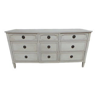 Gustavian Style Unique 9 Drawer Dresser For Sale