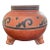 Vintage Leopoldo De Mexico Aztec Red Clay Pottery Pot or Vase For Sale