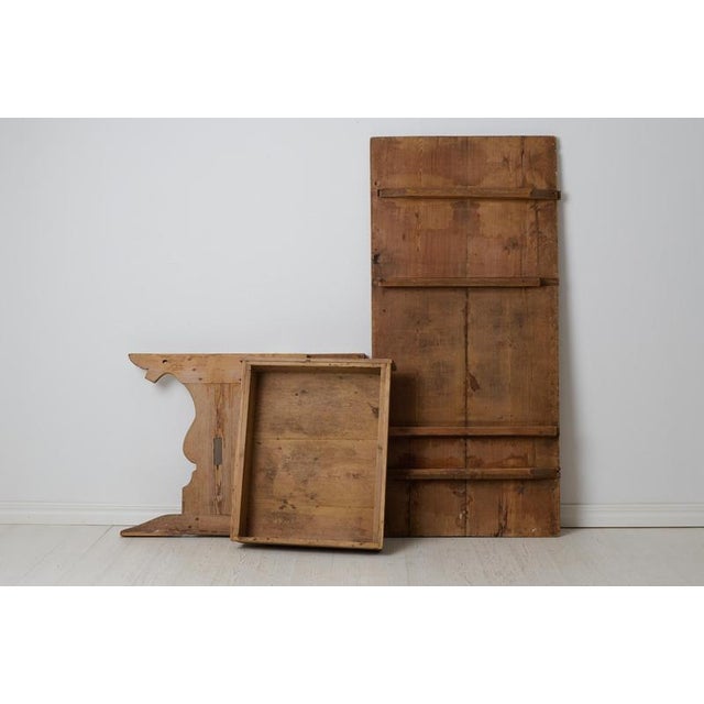 Brown Rustic Folk Art Trestle Dining Table For Sale - Image 8 of 14