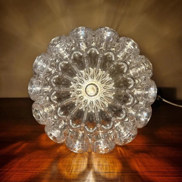 1960s Crystal Glass Pendant Lamp from Limburg, 1960s For Sale - Image 5 of 9