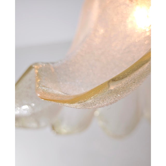 1960s Mid-Century Modern Murano Glass and Brass Pendant Lamp, Italy, 1960s For Sale - Image 5 of 18