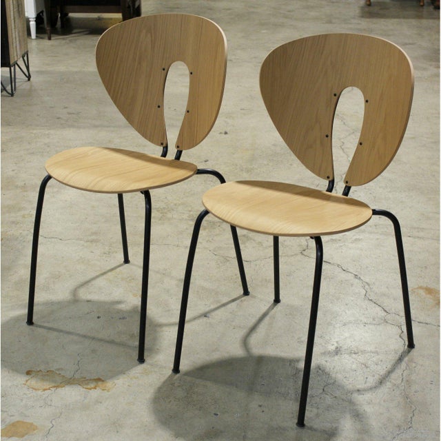 Modern Late 20th Century Stua Pair of 'Globus' Chairs - Oak For Sale - Image 3 of 4