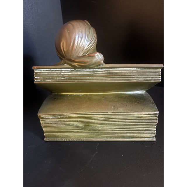 Vintage Bronze-Clad Beatrice Bust: A Neoclassical Muse for the Study For Sale In Los Angeles - Image 6 of 8