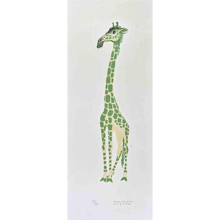 Alberto Mastroianni, Giraffe, 1970s, Lithograph For Sale