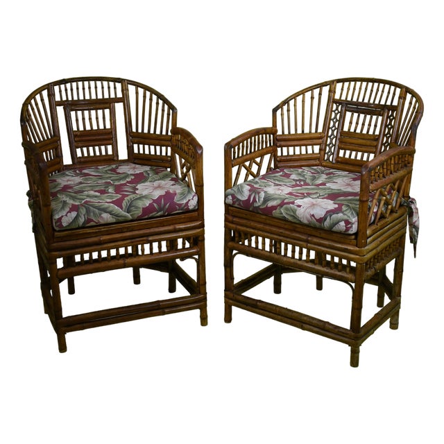Pair of Vintage Brighton Pavillion Chairs For Sale