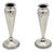 Silver Vases with Floral Reliefs, Set of 2 For Sale