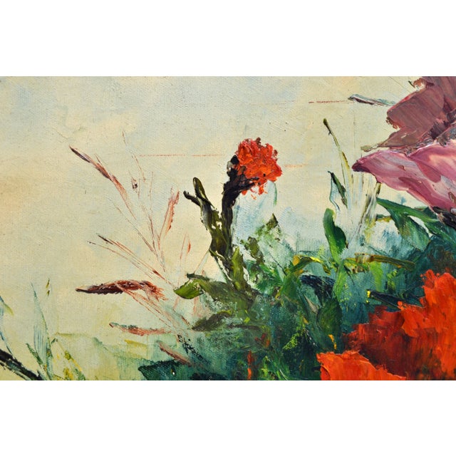 Flowers in Oil on Canvas by Jack Hammell. A beautiful piece that will add to your decor!