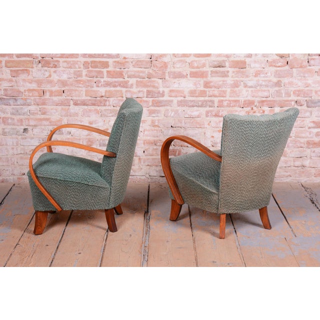 Art Deco Armchairs in Beech, Czech, 1920s, Set of 2 For Sale - Image 4 of 15