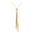 Mid 20th Century Cartier Diamond 18k Yellow Gold 'Draperie De Decollete' Lariat Necklace For Sale