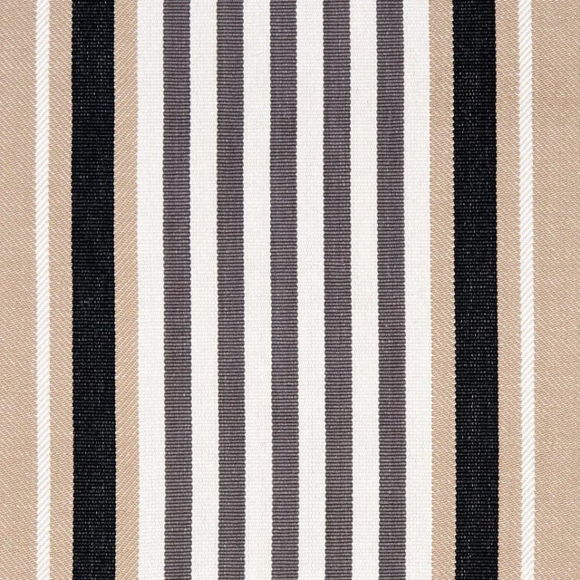Contemporary Schumacher Minzer Cotton Stripe Fabric in Neutral For Sale - Image 3 of 4