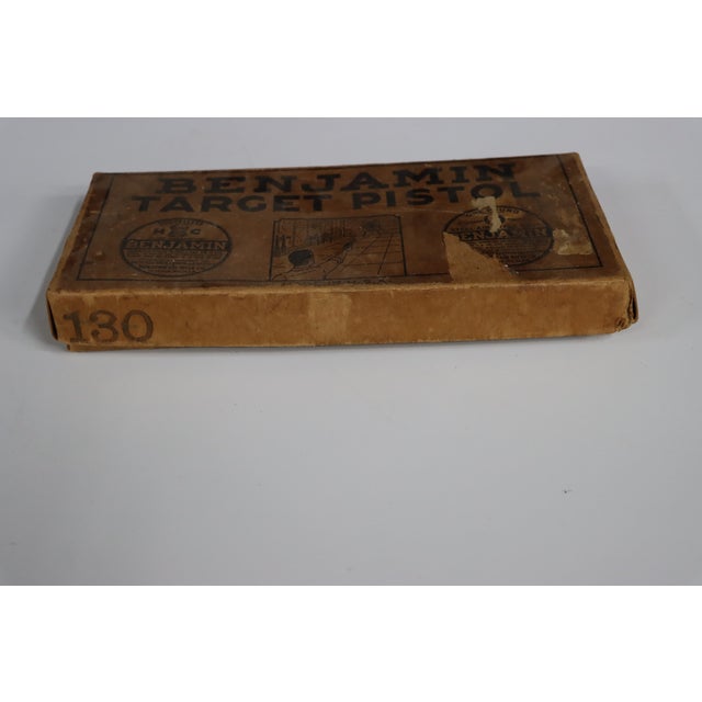 Vintage Benjamin Model 130 Target Air Pistol With Original Box and Accessories For Sale - Image 4 of 12