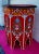 Mediterranean Mediterranean Hand Painted Octagonal Wooden Side Table / Red Zouak For Sale - Image 3 of 6