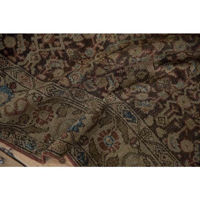 Old New House Antique Tea Washed Malayer Rug Runner - 4'6" X 9'9" For Sale - Image 4 of 11