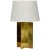 Brass Contemporary "Croissillon" Polished Brass and Parchment Table Lamp For Sale - Image 8 of 8