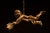 Art Nouveau Vintage Gilt Paint Figural Cherub Hanging Light For Sale - Image 3 of 9