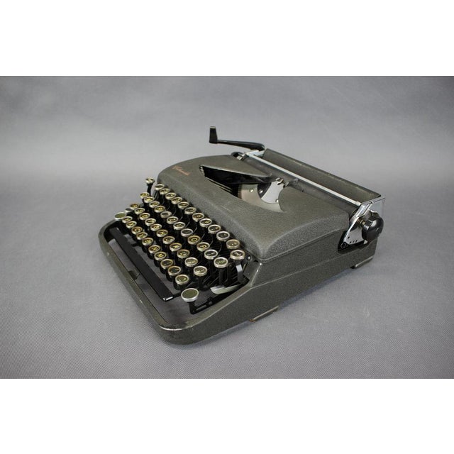 Vintage Calanda Typewriter in Metal, 1950s For Sale - Image 4 of 13