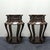A beautiful pair of Chinese hexagonal plant stands or side tables, likely made of Huali (rosewood). The tops are...