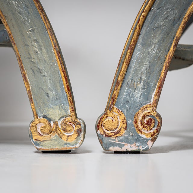 Wood 18th Century Armchairs, Saxony, Set of 2 For Sale - Image 7 of 9