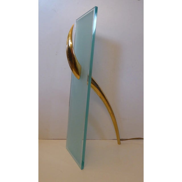 Vintage Table Lamp and Sconce, 1980s, Set of 2, in Very Good conditions. Designed 1980 to 1989 This piece has an...