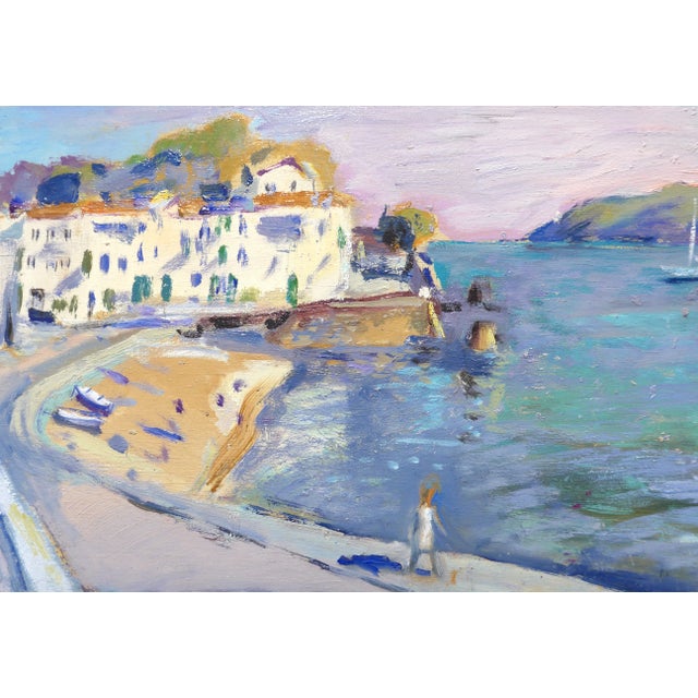 Contemporary Port De Pecheurs, Cadaques Spain - Original Painting For Sale - Image 3 of 4