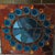Traditional Antique Aesthetic Stained & Jeweled Leaded Glass Window With Stylized Globe For Sale - Image 3 of 16