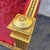 Wood 20th Century Louis XVI Style Bench in Gilded Wood For Sale - Image 7 of 17
