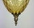 Metal Pendant Lamp in Brass and Yellow Glass For Sale - Image 7 of 11