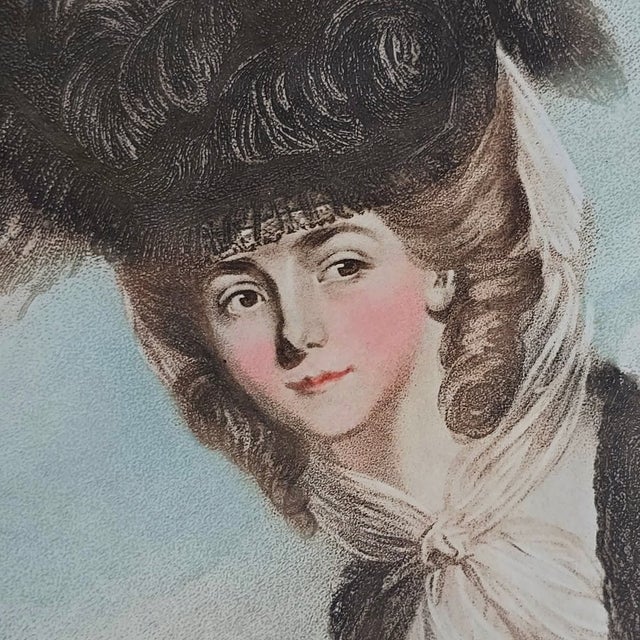 Daniel Gardner, Lady Wilbraham, 1800s, Wood and Paper, Framed For Sale - Image 18 of 18