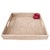 Boho Chic Artifacts Rattan Square Serving Tray with Cutout Handles in White Wash - 16" For Sale - Image 3 of 8