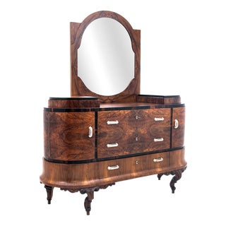 Vintage Art Deco Italian Dressing Table, 1920s For Sale