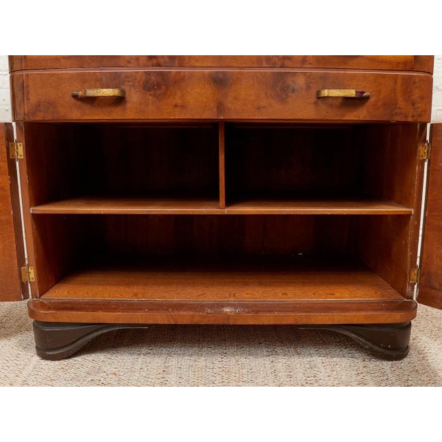 Early 20th Century Art Deco Highboy by Empire Furniture Rockford, Illinois, Attributed For Sale - Image 10 of 12