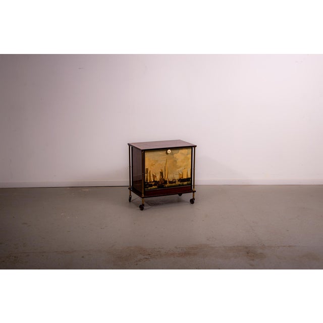 Mid-Century Modern French Bar Cabinet, 1970 For Sale - Image 6 of 13