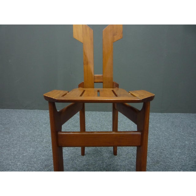 Set of Brutalist Dining Chairs, 1980s For Sale - Image 10 of 14