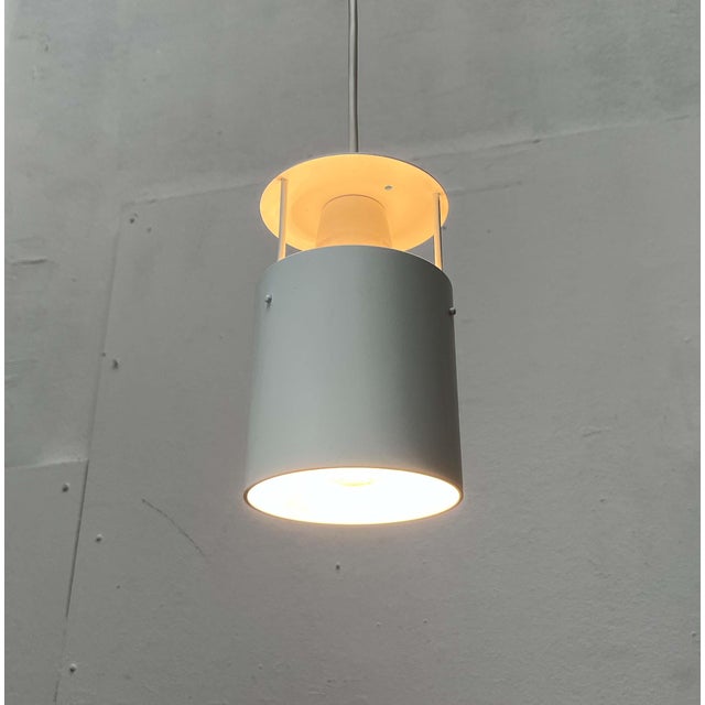 Silver Mid-Century Modern Danish Minimalist Fyrtønden Pendant Lamp by Asger Bay Christiansen for Lys, 1960s For Sale - Image 8 of 18