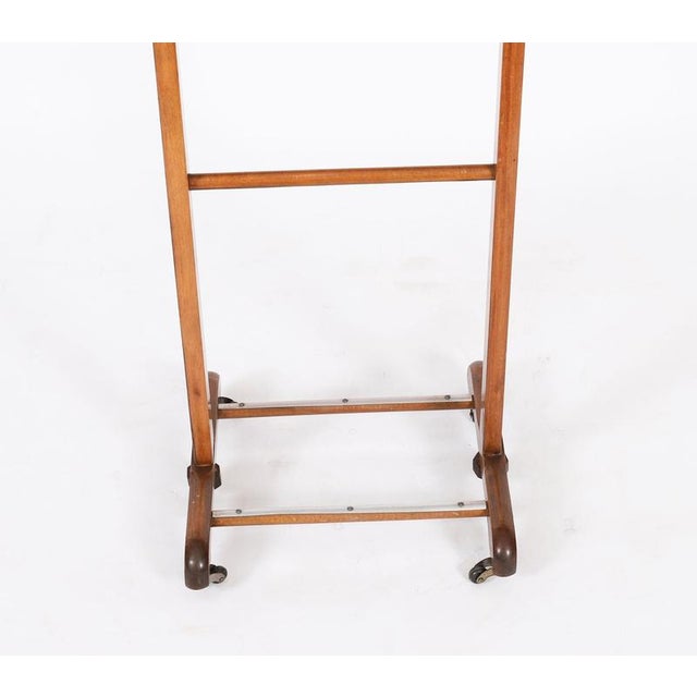 Vintage Edwardian Style Walnut Valet Clothes Stand For Sale - Image 5 of 10