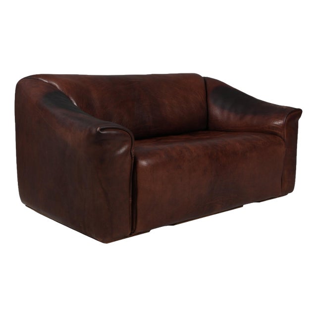 Vintage DS47 Two-Seat Sofa in Patinated Leather from de Sede For Sale